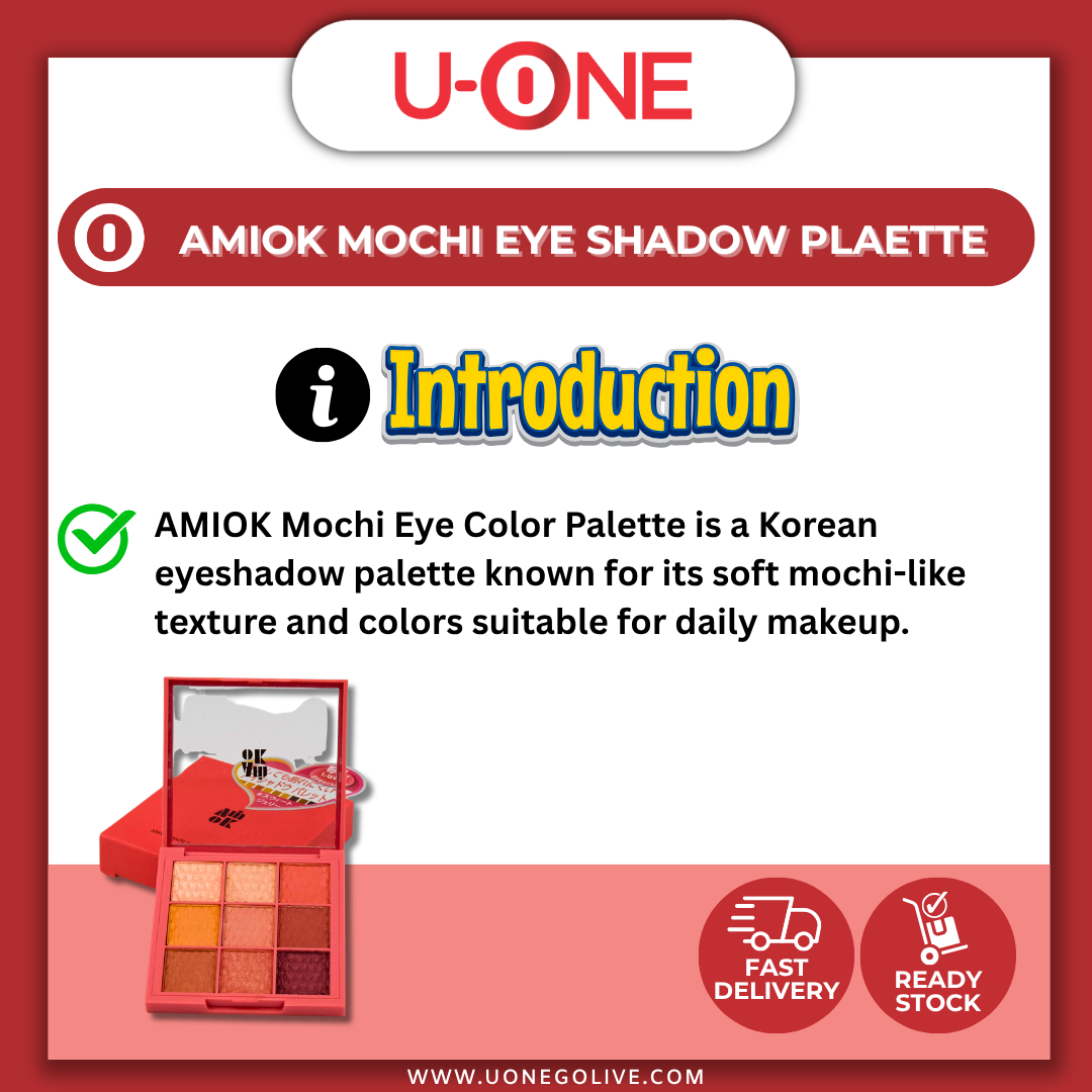 U-ONE | Korea | Amiok | Mochi Eye Shadow Palette | Sweet Jelly | 1.1g