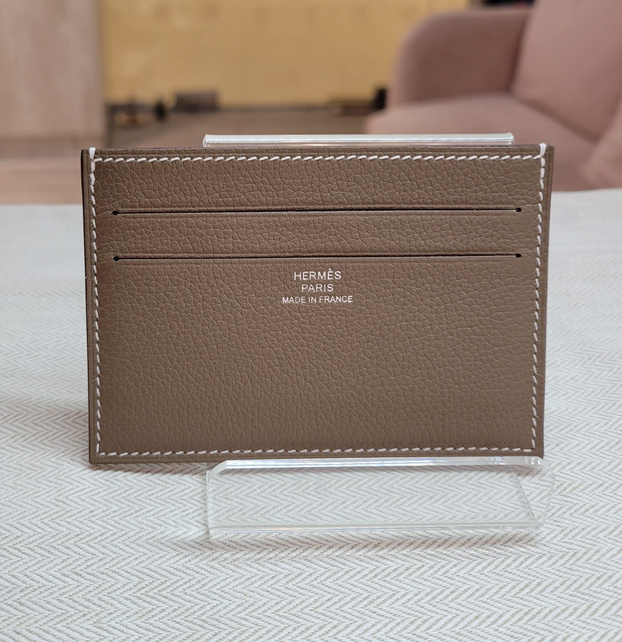 HERMES citizen twilly card holder ETOUPE