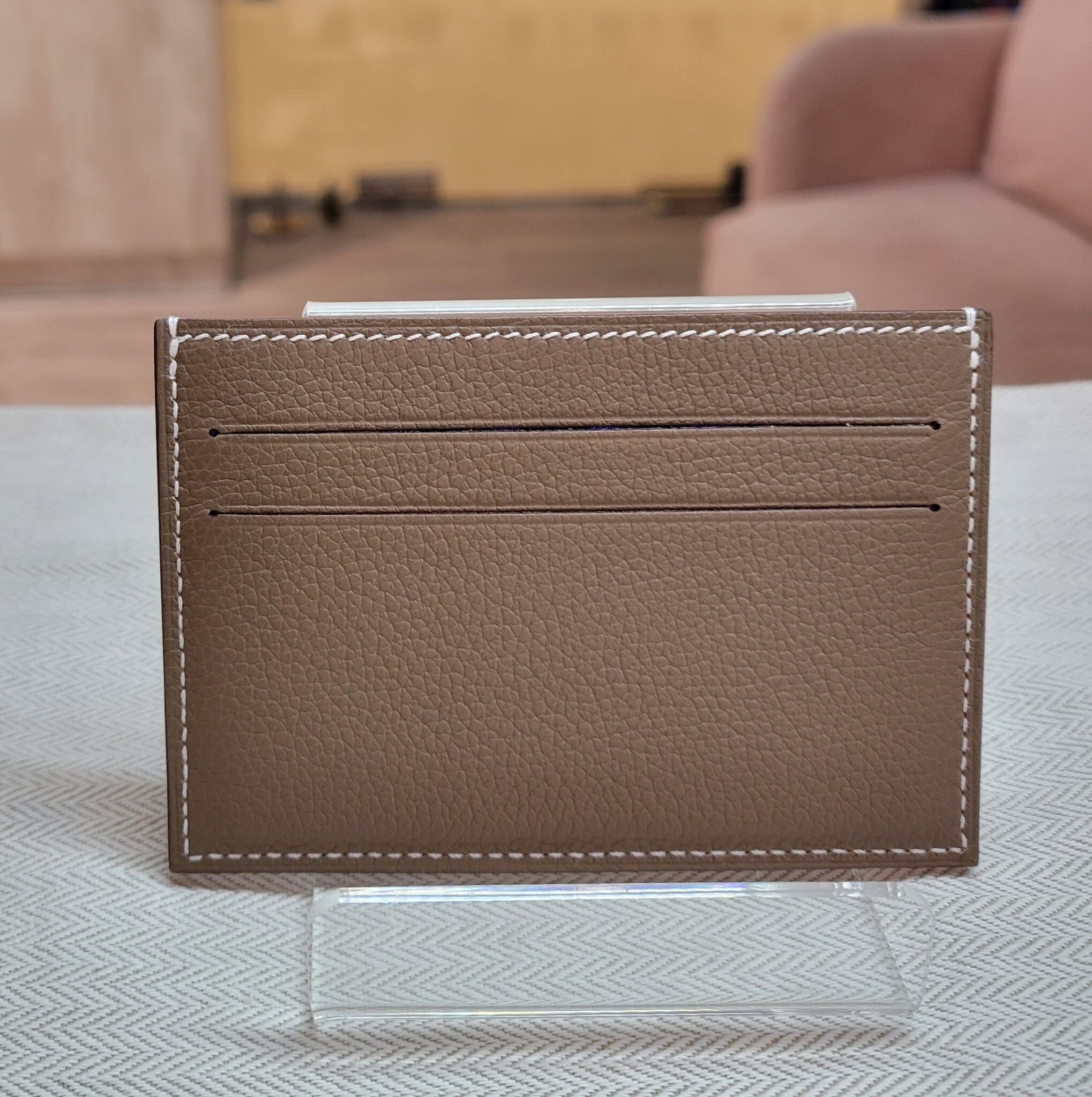 HERMES citizen twilly card holder ETOUPE