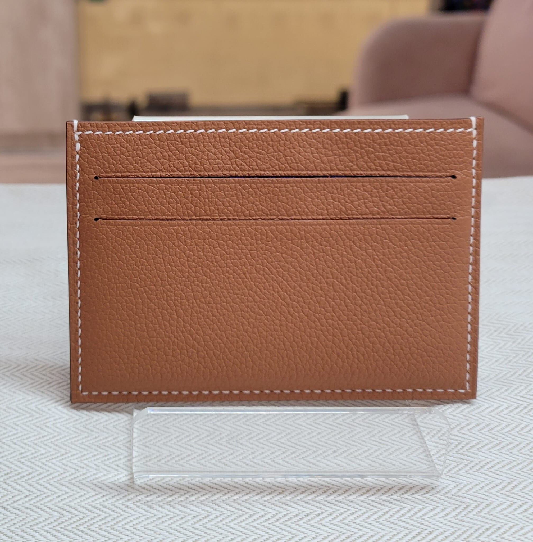 HERMES citizen twilly card holder Gold