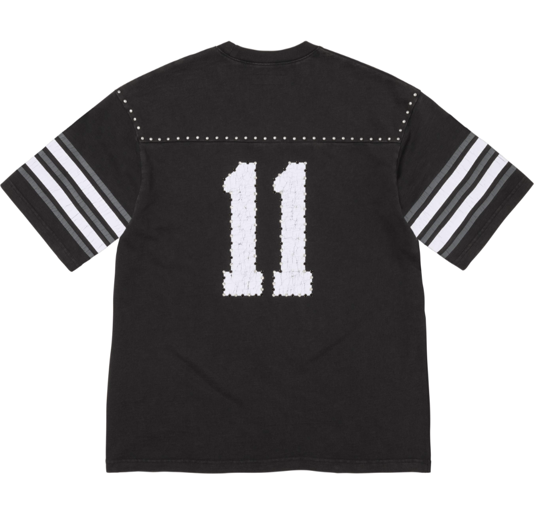 SUPREME SS26 STUDDED FOOTBALL TOP短T (4色)