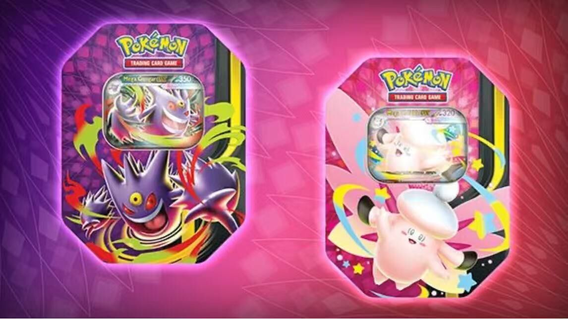 Pokemon ME03 ME04 Mega Moonlit Tin Set 寶可夢