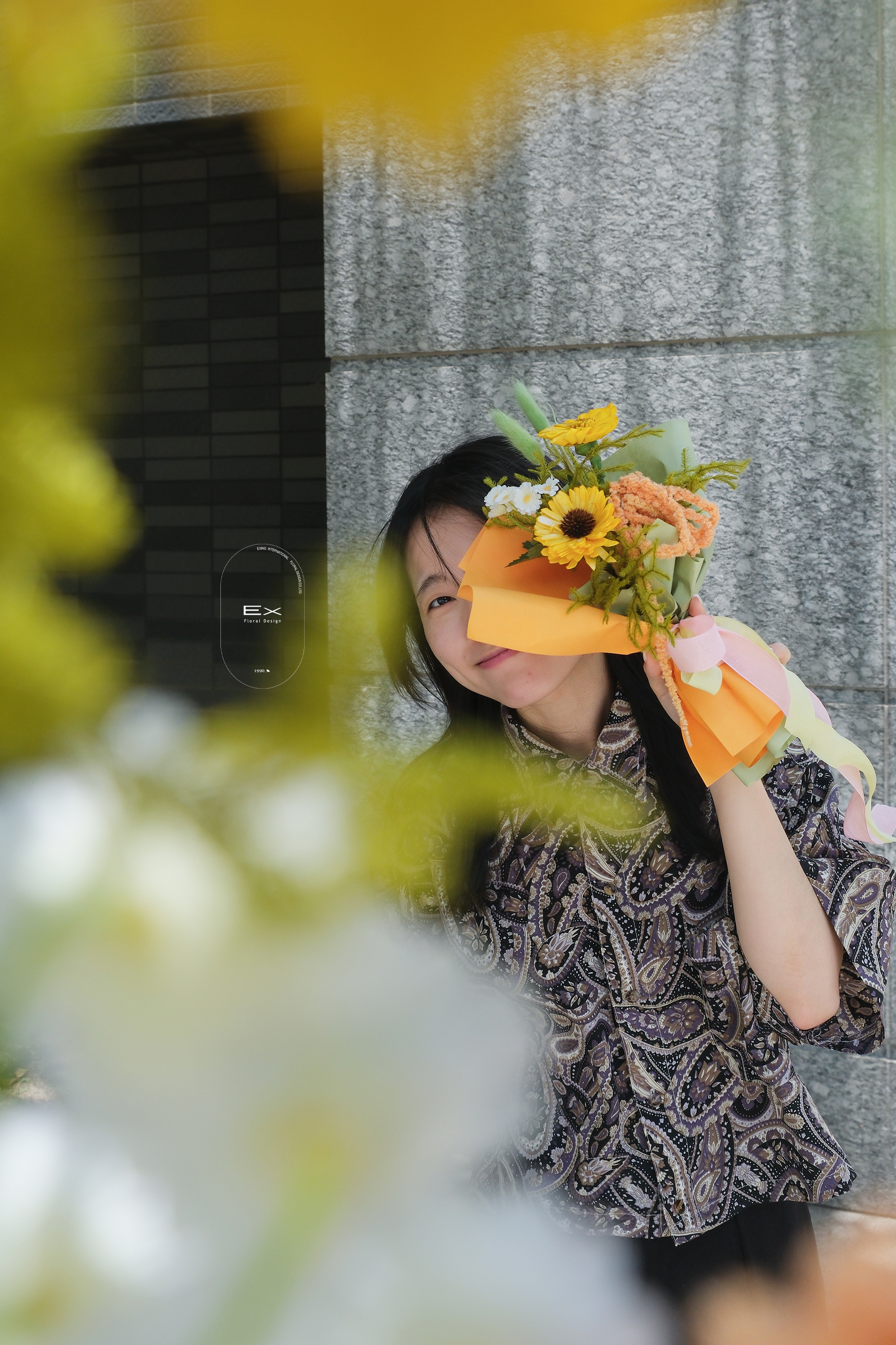 開心果｜永生花 手工花束｜畢業季花束