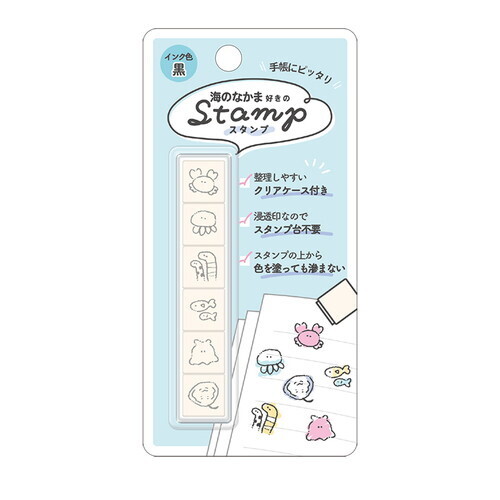 手繪感圖案 浸透印 ｜ 6入｜KAMIO 日本