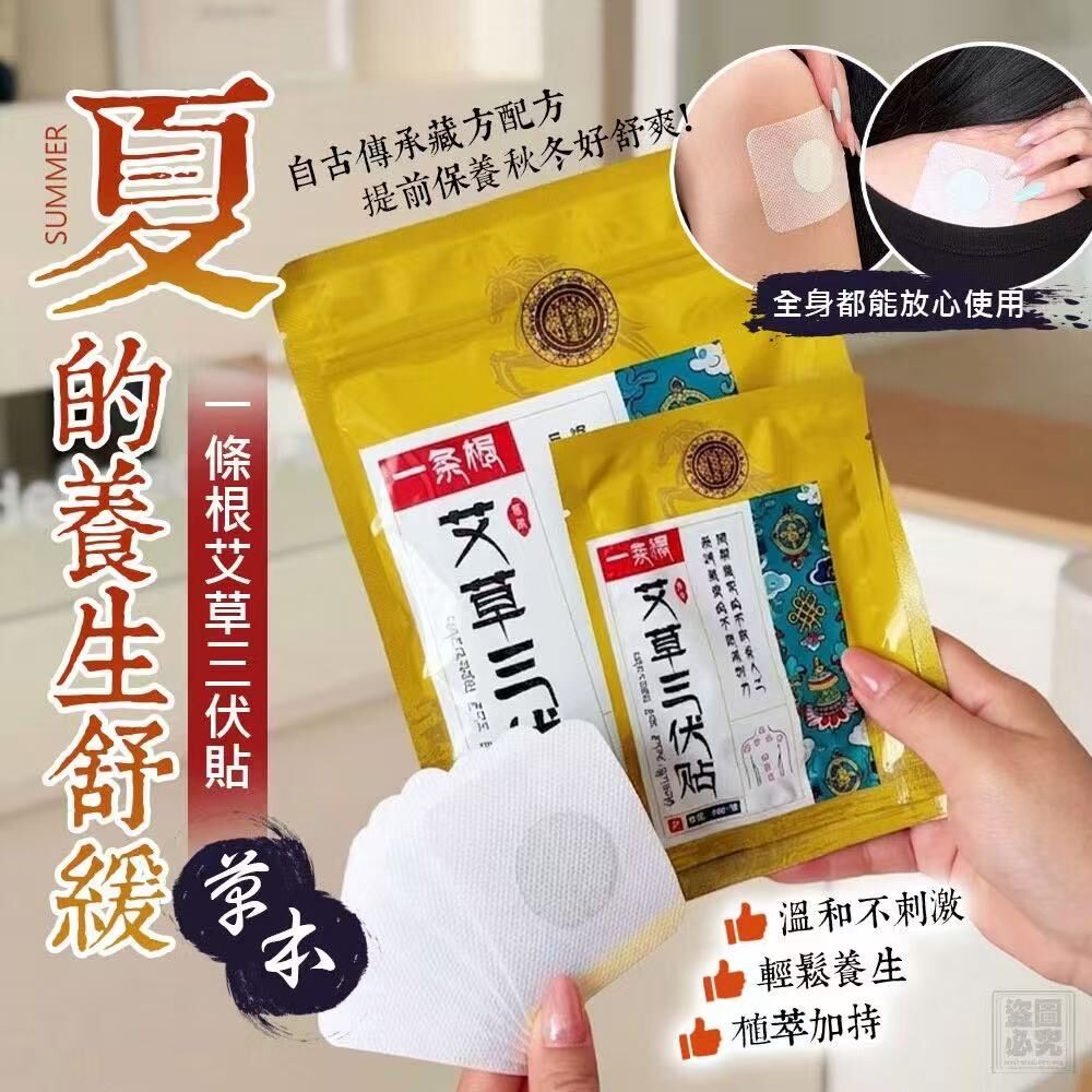 S21699  正品 一條根 艾草三伏貼 (1組3包)