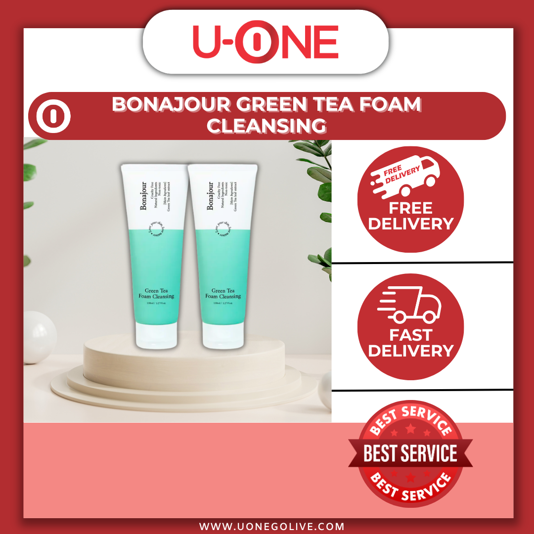 U-ONE | Korea | Bonajour | Green Tea Foam Cleansing | 150ml