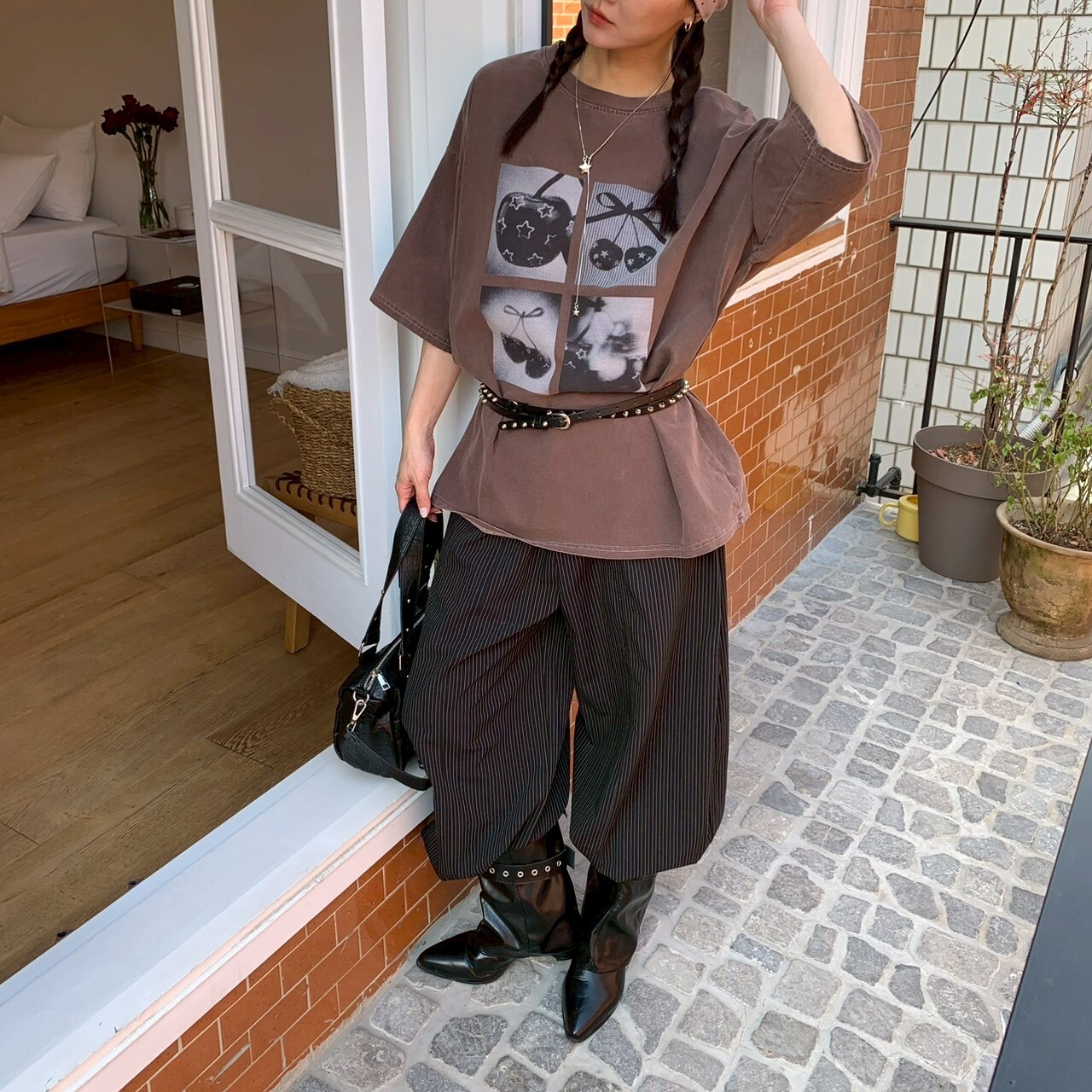 ISA_【ISA MADE】HAZE★中性大TEE_64008