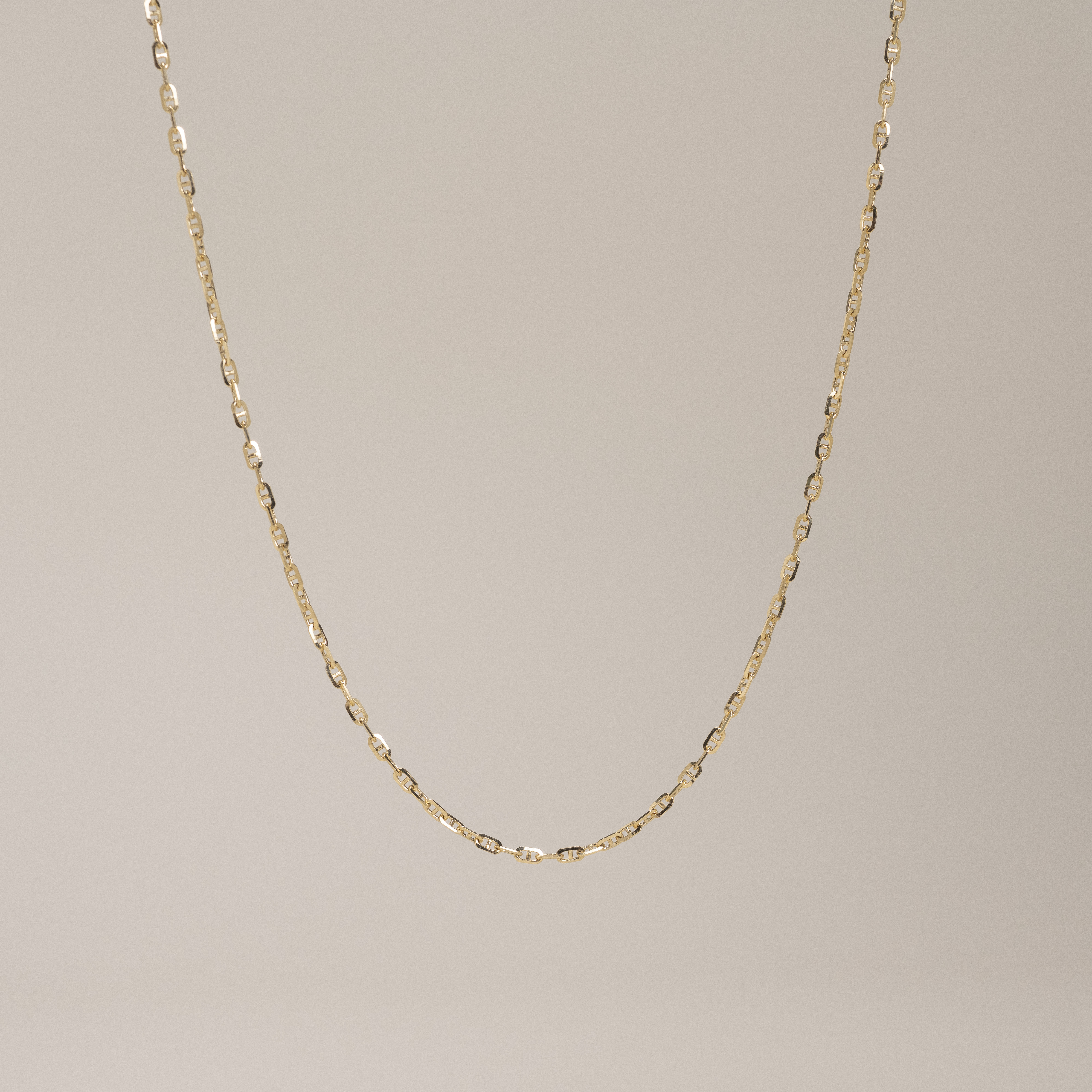 18K Italy Little Pig Nose Chain Necklace