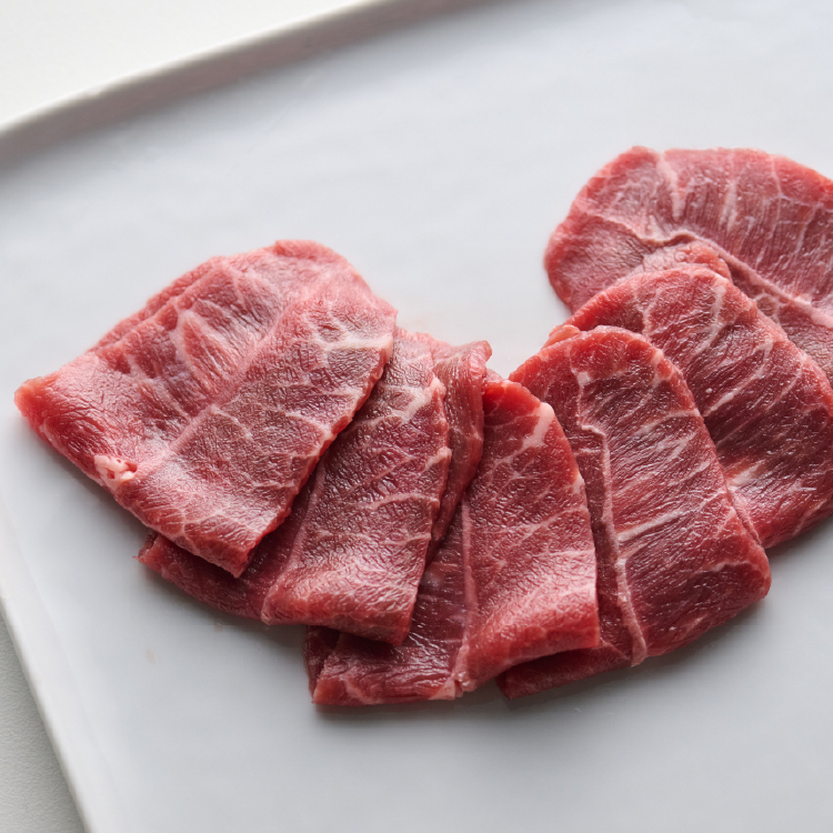 澳洲安格斯黑牛板腱燒肉片 100g 3入組