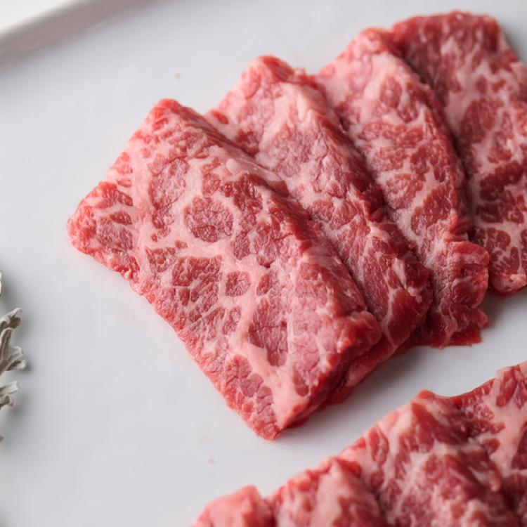 澳洲安格斯黑牛牛小排燒肉片 100g 2入組