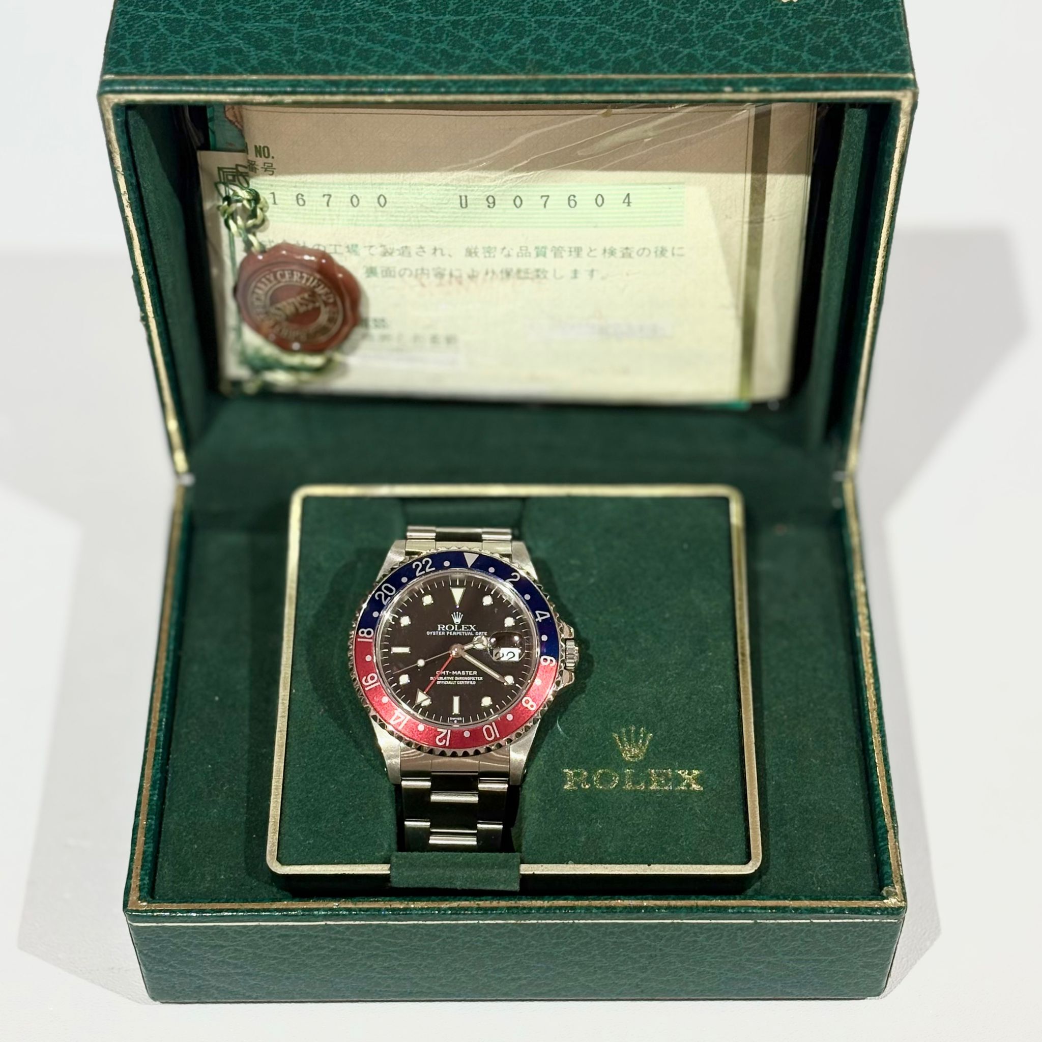 VINTAGE!中古ROLEX GMT #U907604 MASTER 40MM  16700 紅藍百事圈 #勞力士手錶 #香榭站正品
