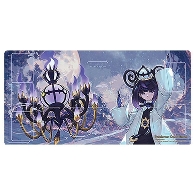 [預訂] [預計六月中旬到貨] Pokemon Card Game 卡墊 沐淨&超級水晶燈火靈