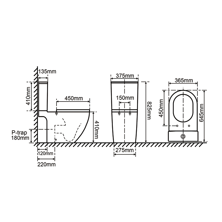Vizio Close Coupled WC (VZ500101WT)