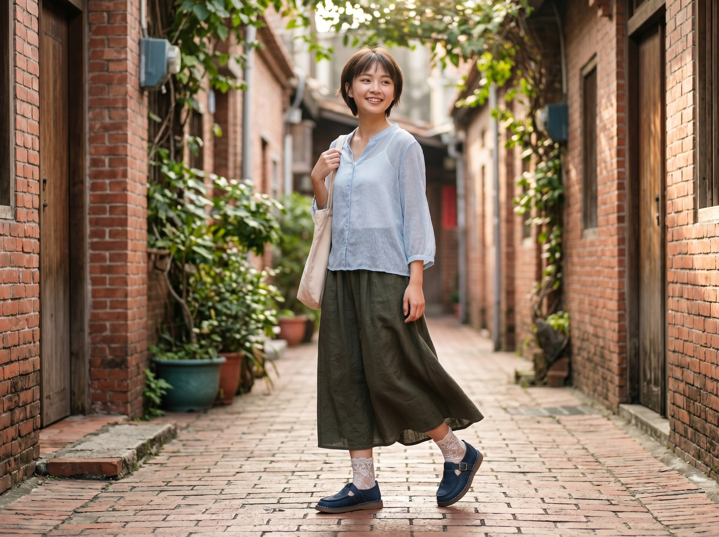 美術館看展穿搭必備!Sanly Joy 町色日常饅頭鞋,全真皮質感搭配日系圓潤鞋頭,讓妳輕鬆穿出毫不費力的知性好感度,久走逛展也不累。
