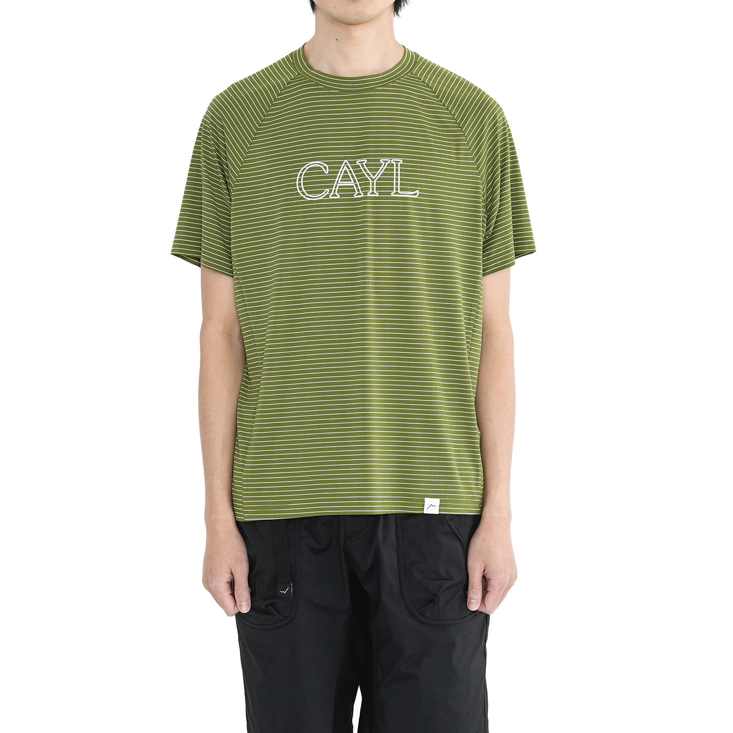 [CAYL] Stripe Font Short Sleeve 細條紋透氣短袖排汗上衣