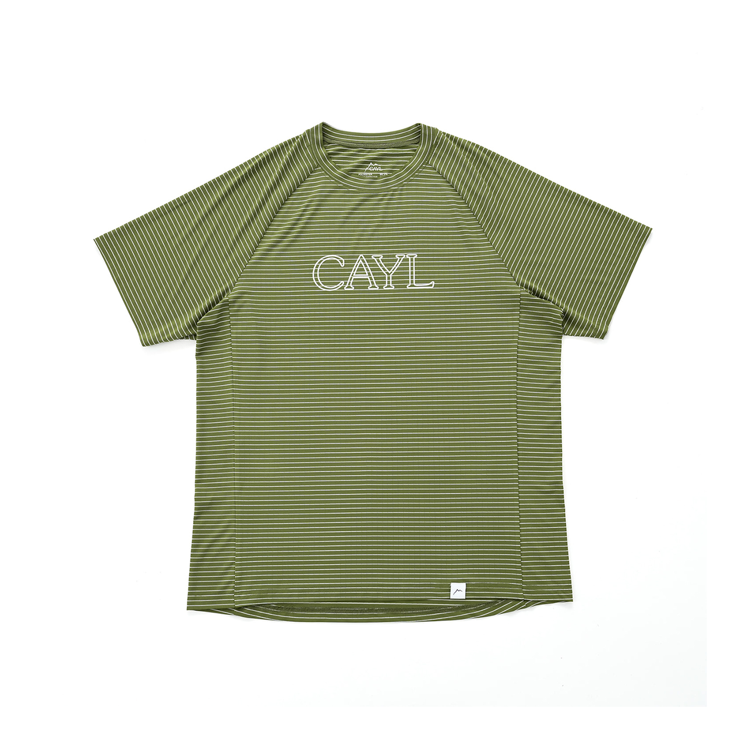 [CAYL] Stripe Font Short Sleeve 細條紋透氣短袖排汗上衣