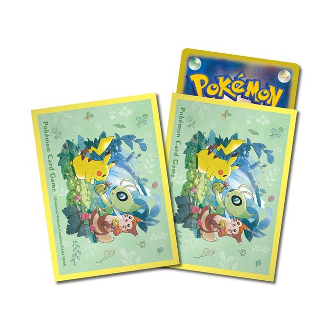 [預訂] [預計六月中旬到貨] Pokemon Card Game 卡套 森林的贈禮 (黃色) もりのおくりもの【イエロー】