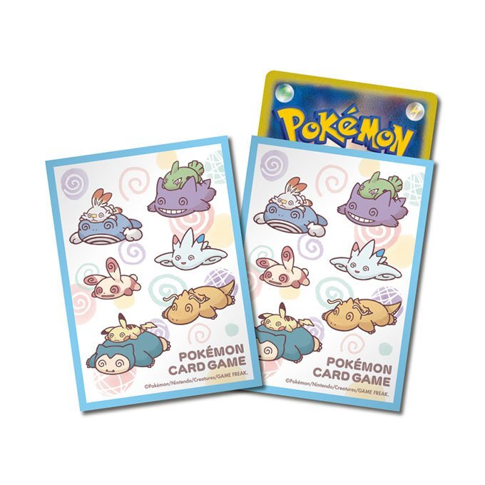 [預訂] [預計六月中旬到貨] Pokemon Card Game 卡套 用盡力氣了 (藍色) ちからつきた【ブルー】