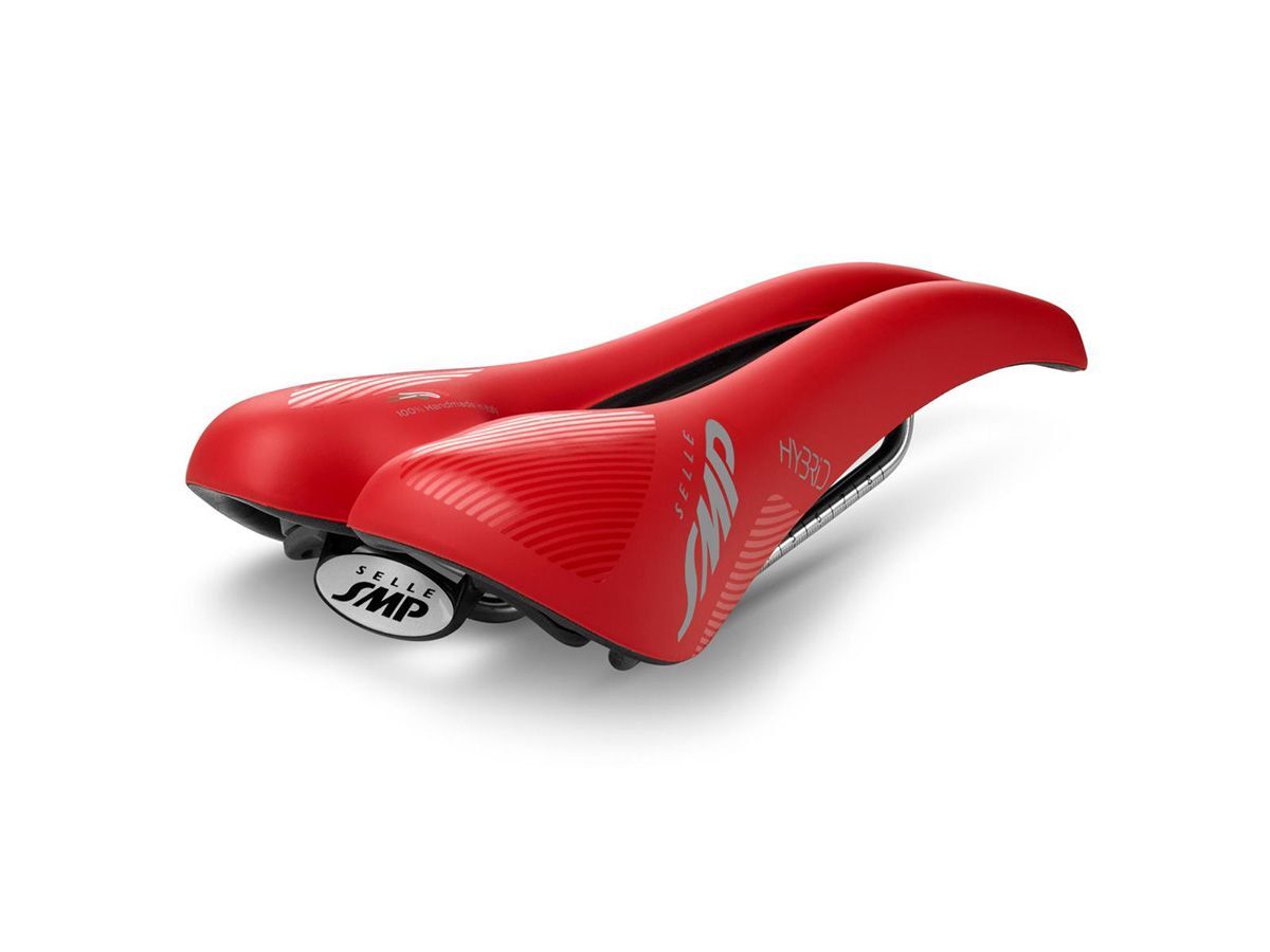 SELLE SMP HYBIRD 自行車座墊 - 紅色