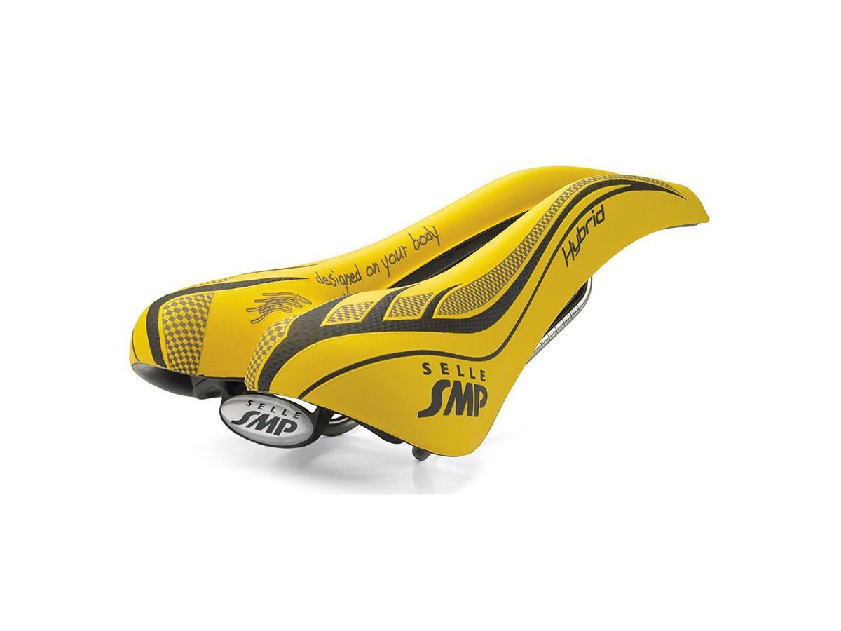 SELLE SMP HYBIRD 自行車座墊 - 黃色