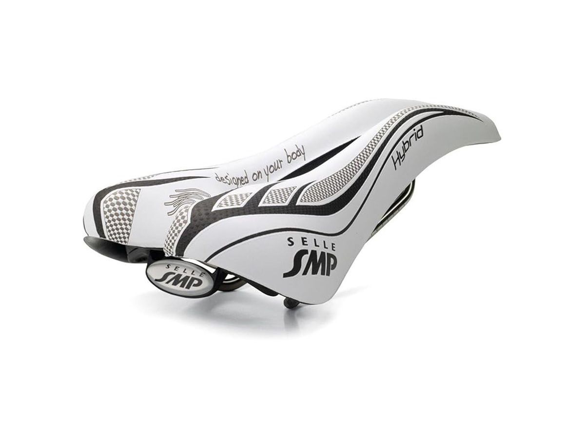 SELLE SMP HYBIRD 自行車座墊 - 白色