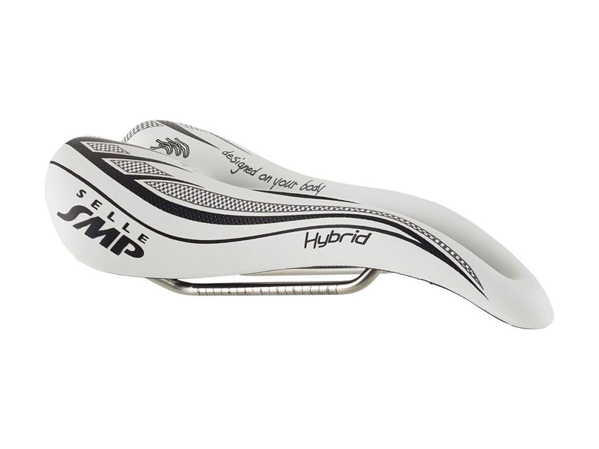 SELLE SMP HYBIRD 自行車座墊 - 白色