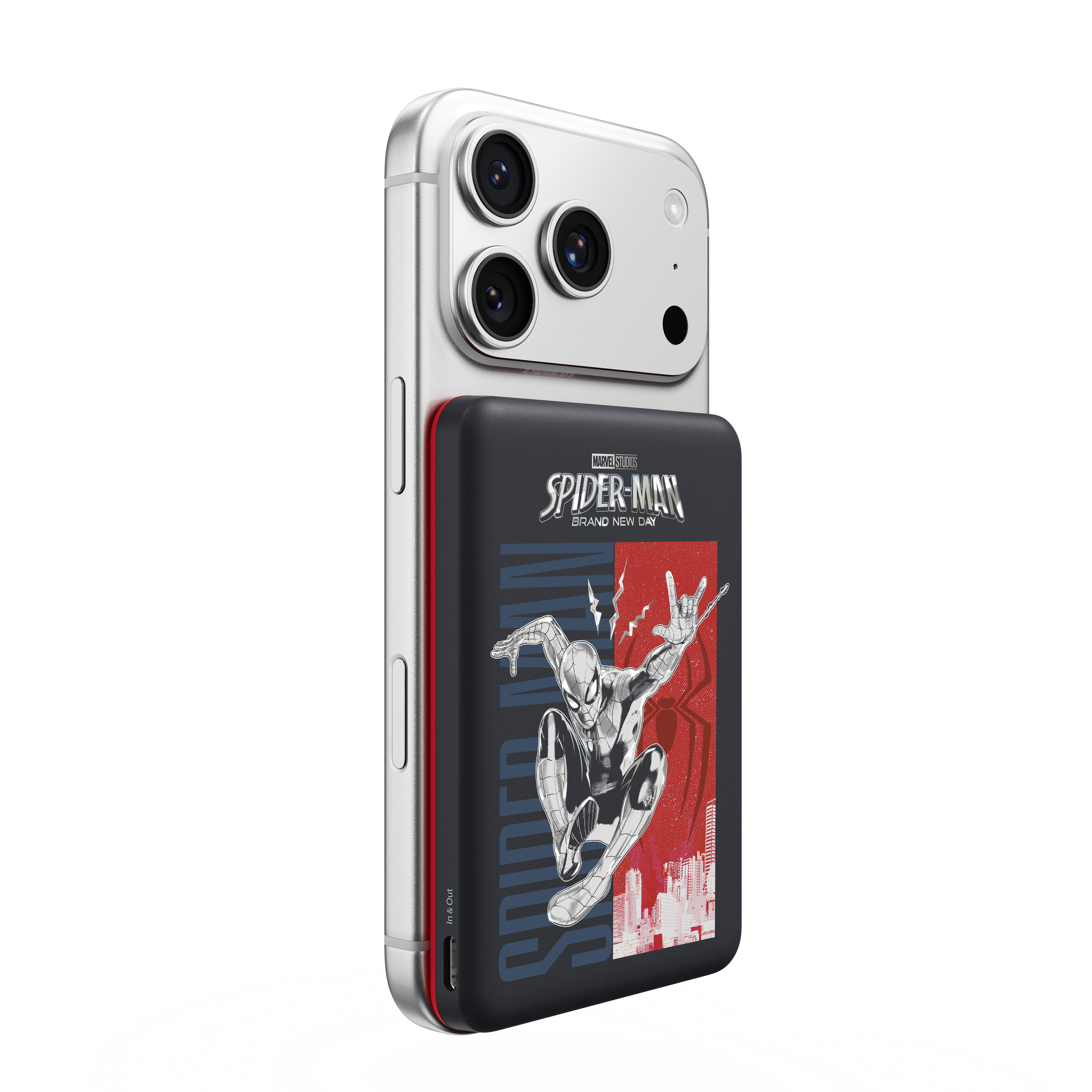 BoostCharge 纖薄磁吸行動電源 5K (蜘蛛俠, Marvel 系列)