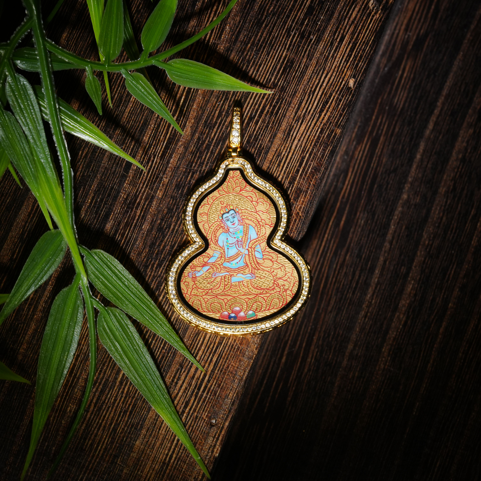 0524NK06-TIBET-NKLN-雙面金唐葫蘆八大（B-J6）