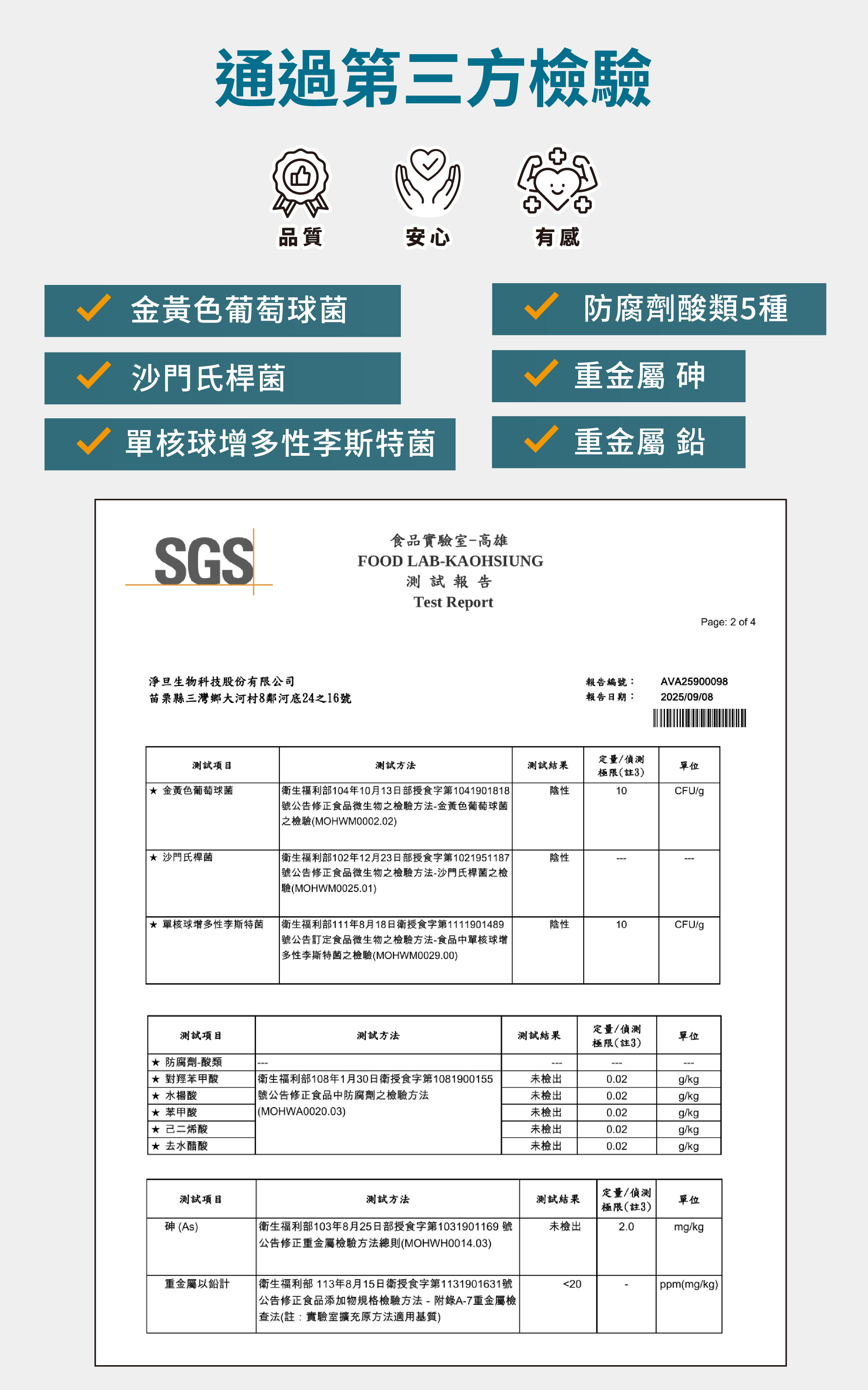護衛君即行PLUS通過第三方檢驗,安心有保障