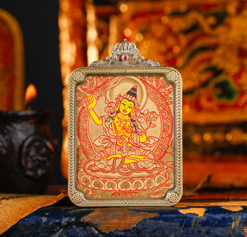 0524NK17-TIBET-NKLN-金唐文殊方卡（B17）