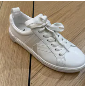 [S] KATE SPADE TRUE WHITE K AS IN KATE COURT SNEAKERS, KG693-102 (SKS1752)