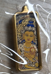 0524NK47-TIBET-NKLN-小金條文殊-配小金鏈（B47）