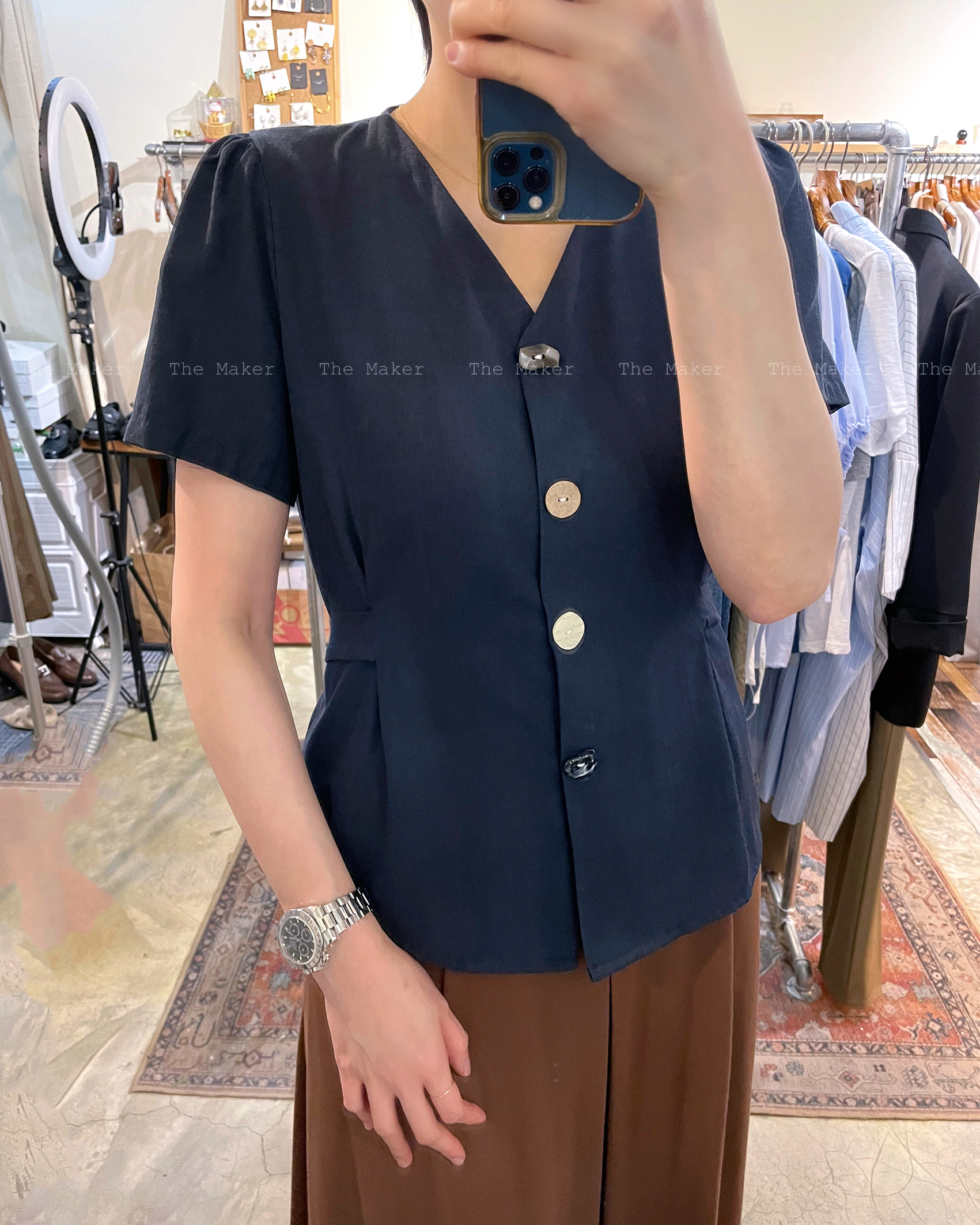 🩵 超輕盈棉麻瘦腰Top 🤎