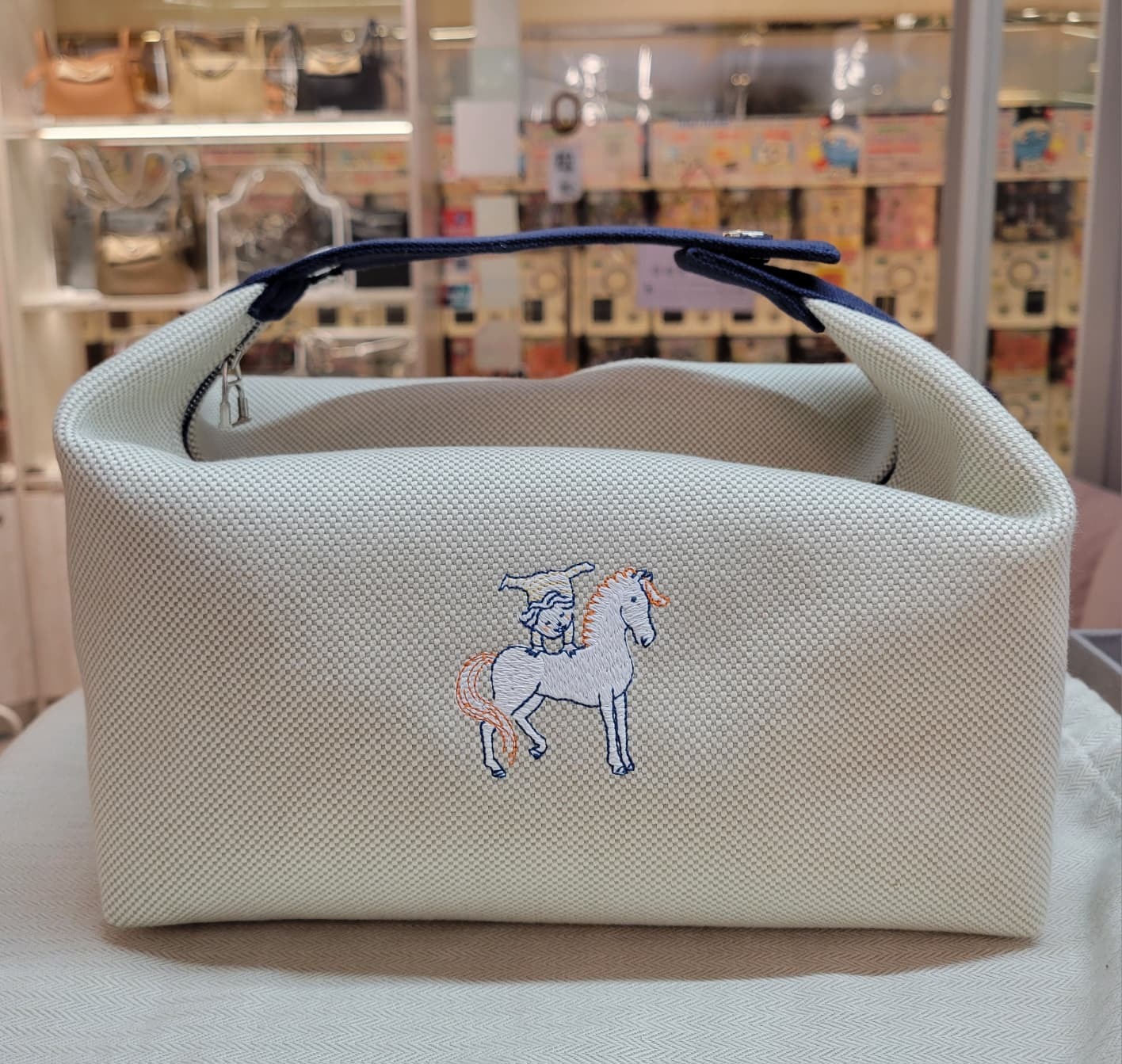 HermesBride-a-Brac Cabriole case deep Bleu GM 飯盒包 深藍色
