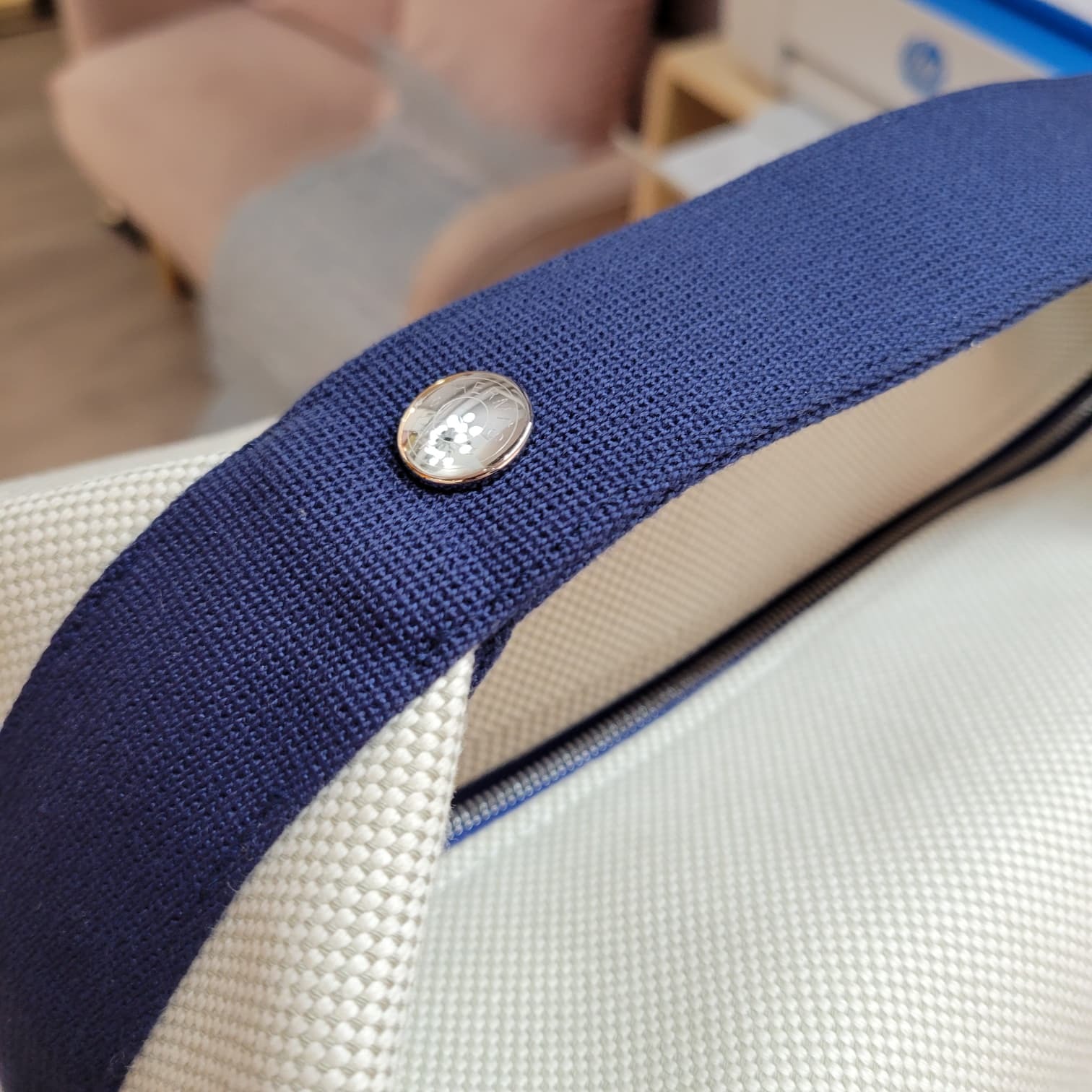 HermesBride-a-Brac Cabriole case deep Bleu GM 飯盒包 深藍色