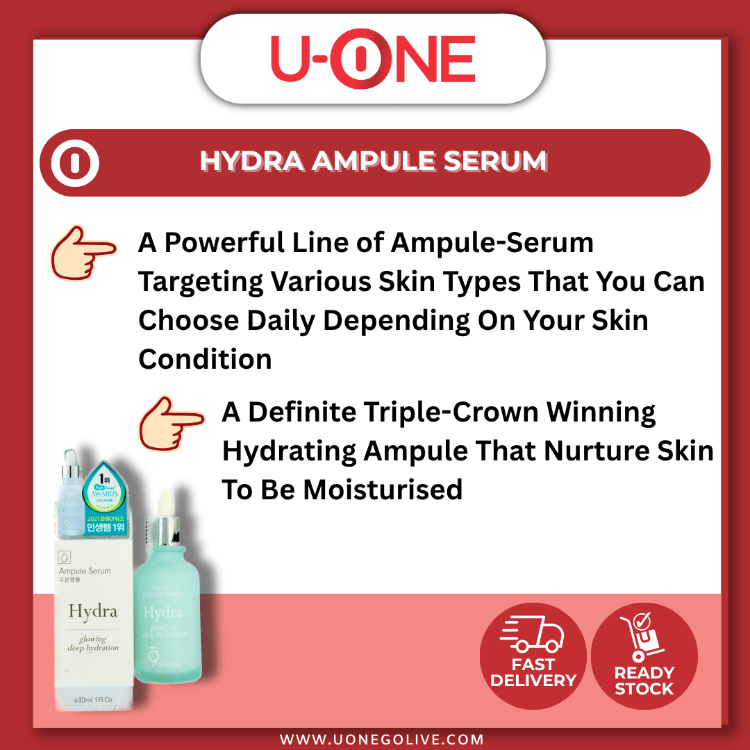 U-ONE | Korea | Hydra | Ampule Serum | 30ml