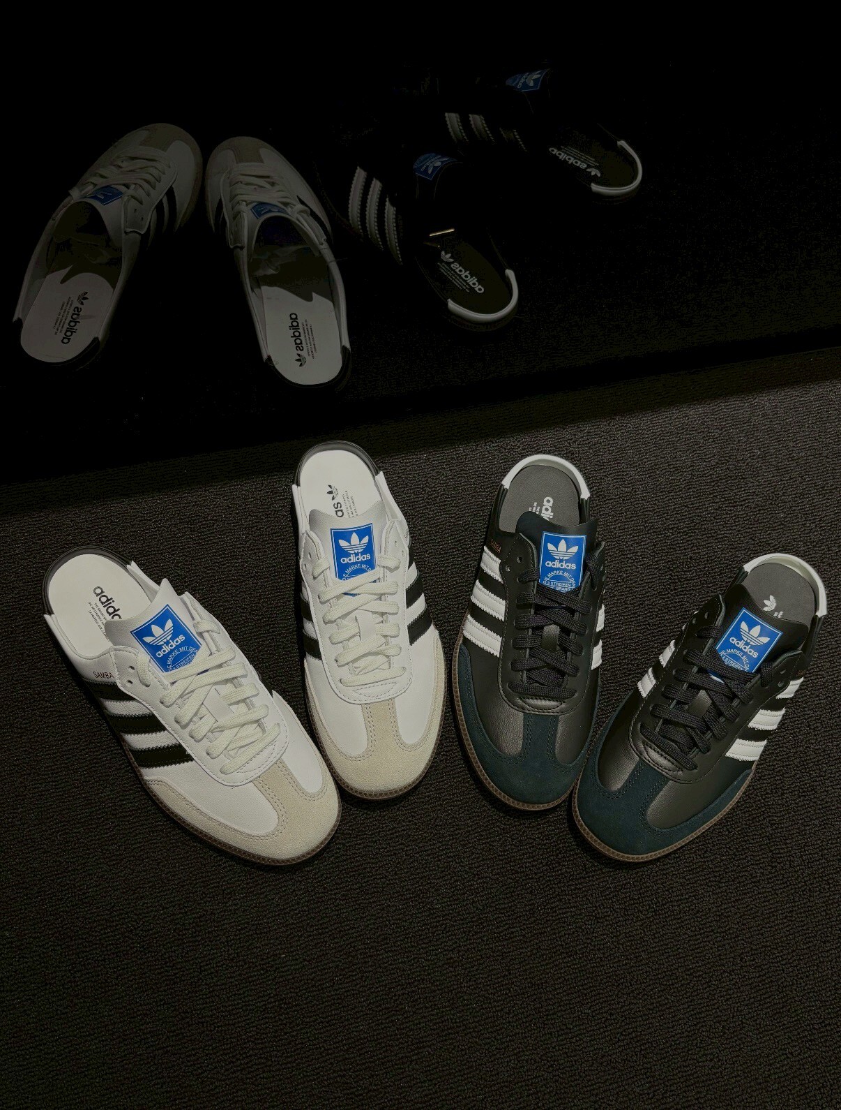 【Luxury】 ADIDAS SAMBA OG 包頭半拖鞋 懶人鞋 黑白穆勒鞋 愛迪達包頭拖鞋 一腳蹬 懶人拖鞋 LB3815 LB3814