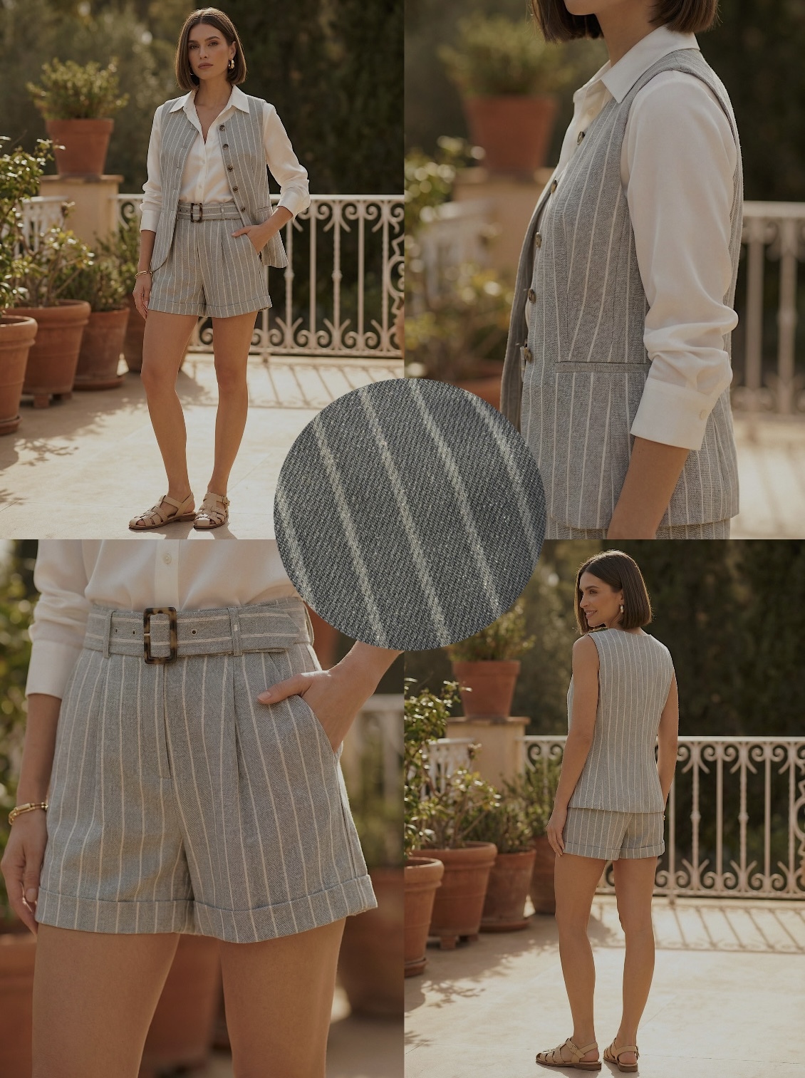 1GI0521-056 [GIOVANNI] Conny 馬甲 sans manche Gris (EU)