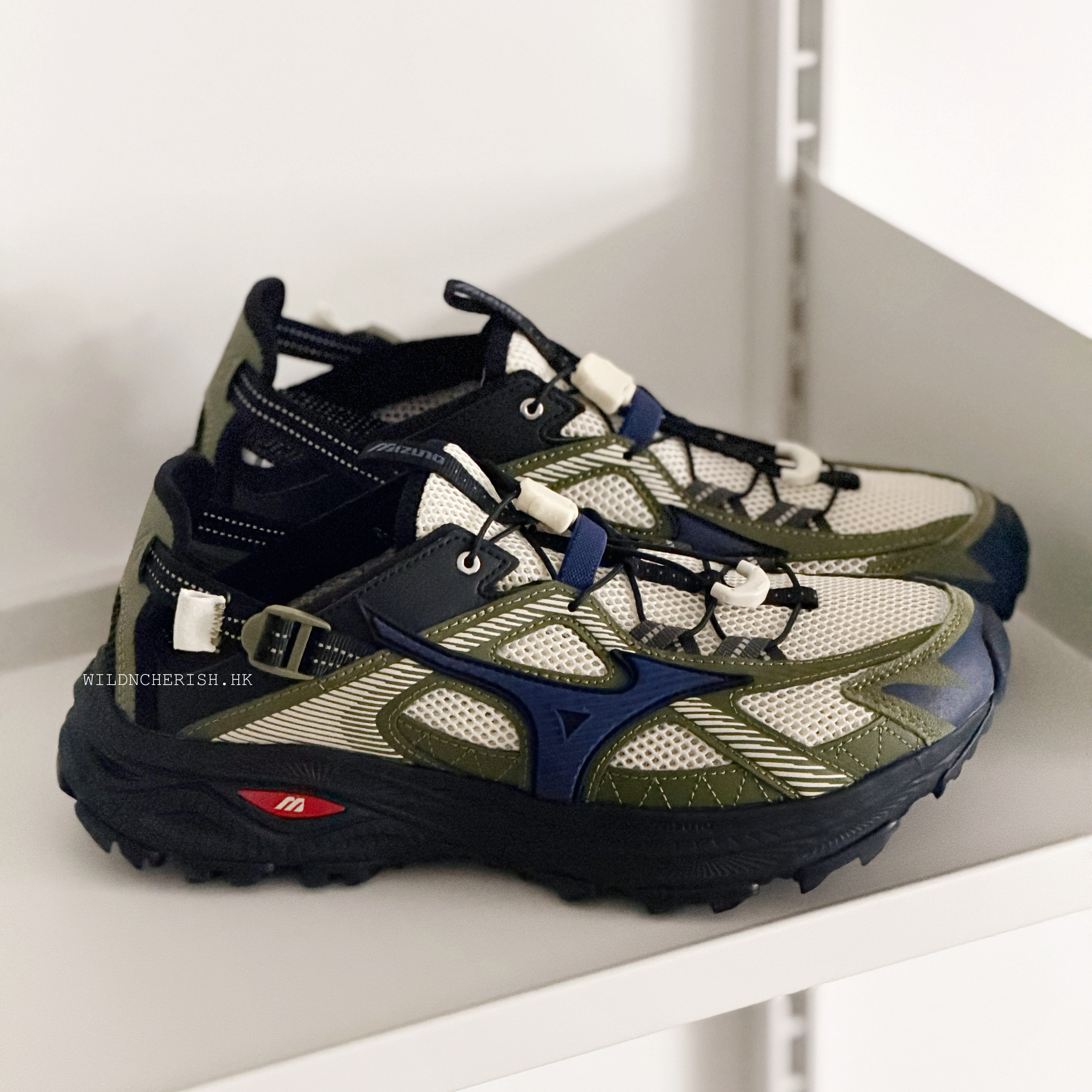 現貨 | Mizuno Racer Trail SE 黑綠色 越野涼鞋