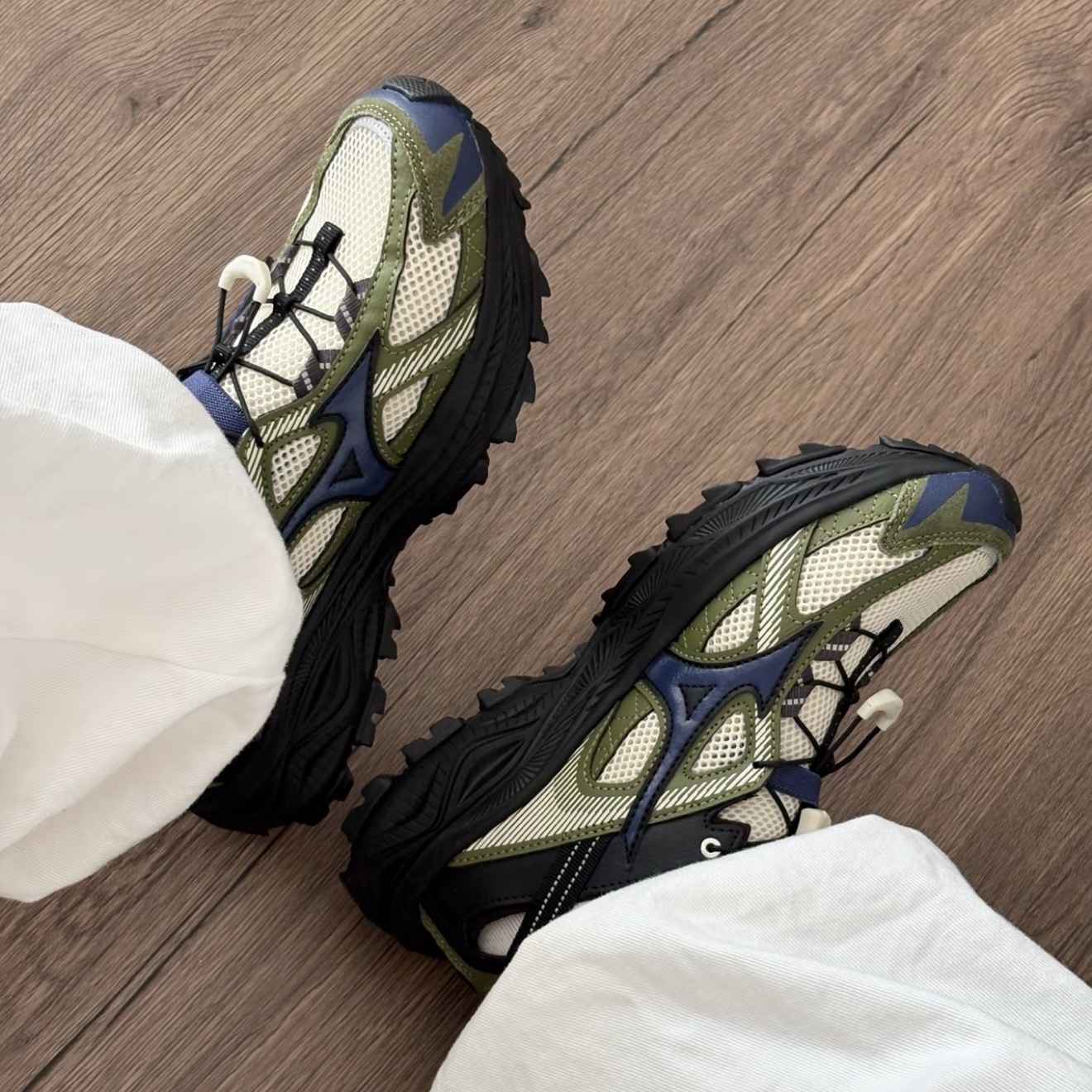 現貨 | Mizuno Racer Trail SE 黑綠色 越野涼鞋
