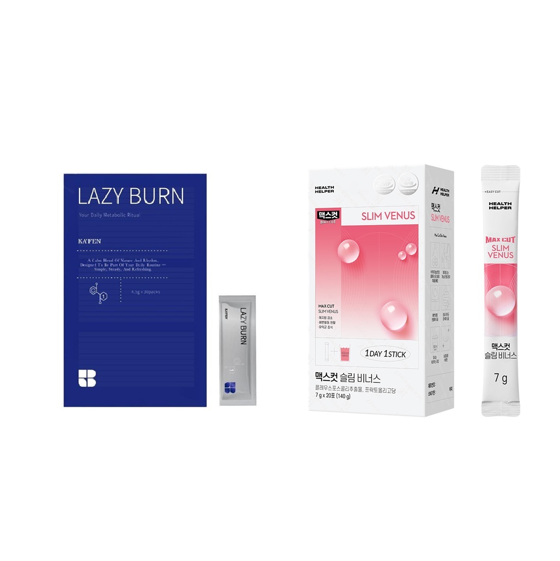 KA'FEN 小燃水 LAZY BURN (30包/盒) + 小粉水 SLIM VENUS (22包/盒)