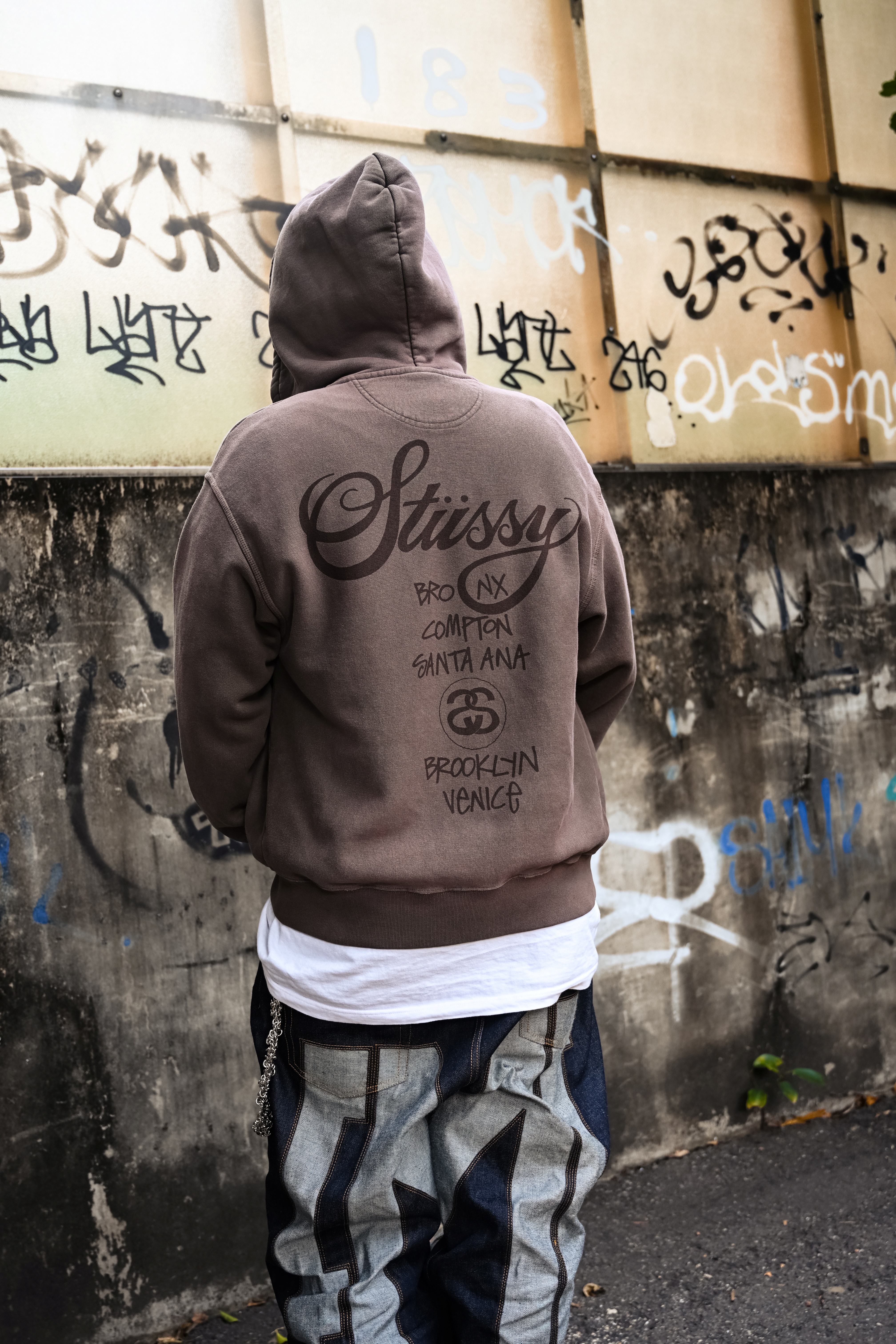☆ETW☆【EASY TO WEAR】STUSSY WORLD TOUR ZIP HOODIE 連帽 外套 秋冬 世界巡迴 拉鍊外套 夾克
