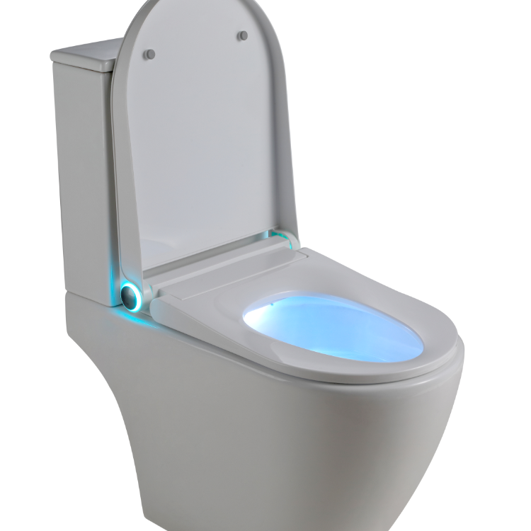 Vizio Vortex Flush Close Coupled WC with Lite Smart Toilet Seat (VZ500201WT+VZ500309WT)