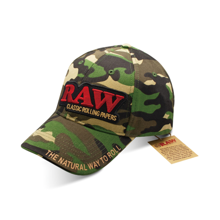 🇪🇸RAW - CAMO Baseball Cap w/ poker 迷彩老帽