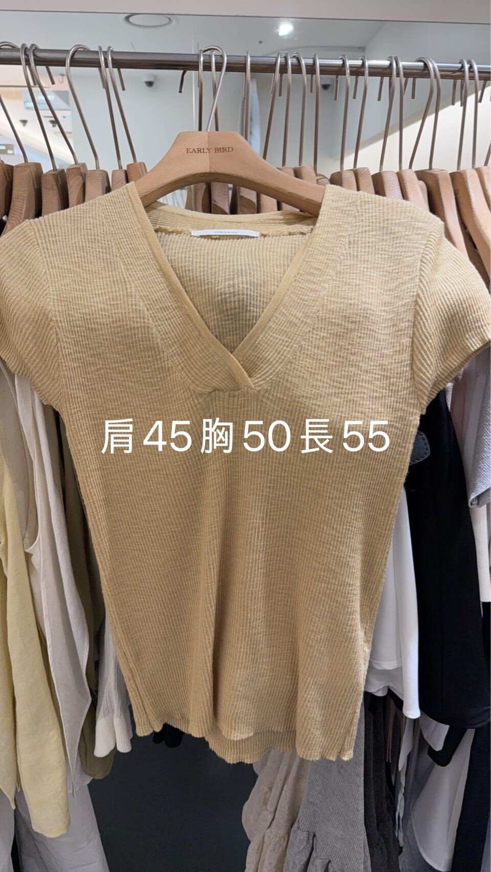 OB6208 知性復古修身V領薄款針織衫