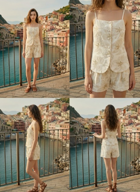 1GI0521-034 [GIOVANNI] Britney Shorts Blanc (EU)
