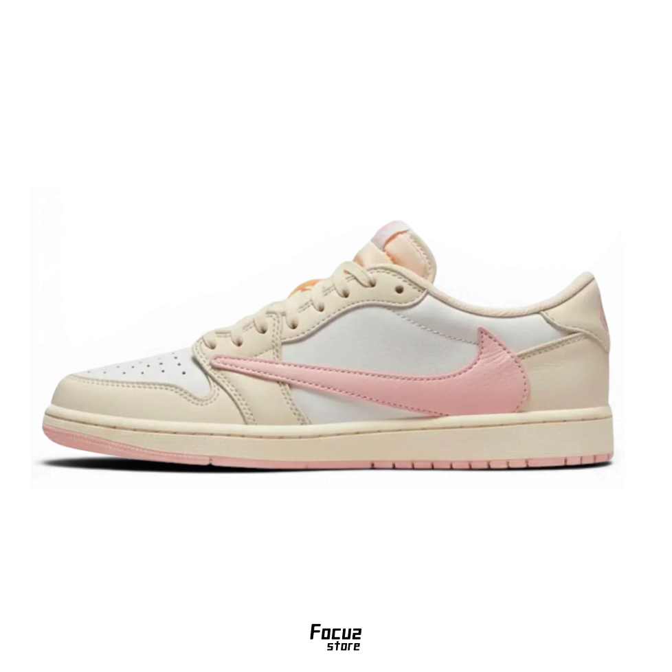 【Focus Store】預購 Travis Scott x Nike Air Jordan 1 Low OG "Muslin Pink" 黃粉色 倒鉤 IQ7604-100