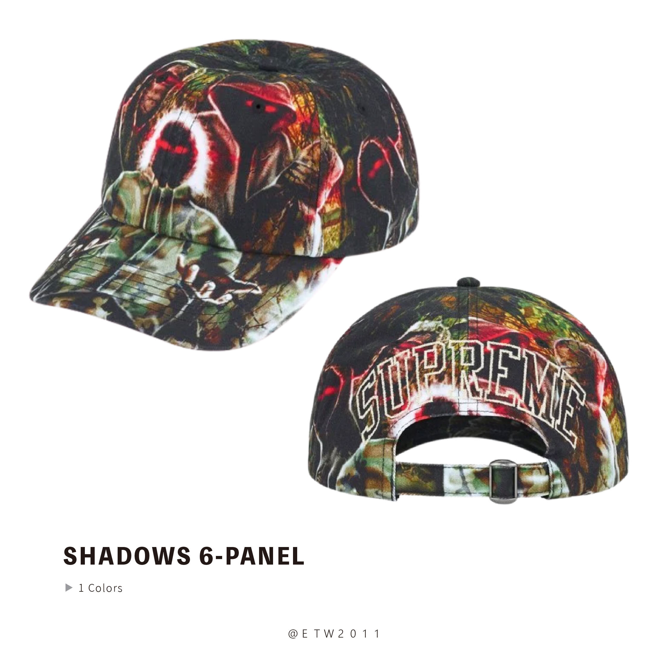 ☆ETW☆【EASY TO WEAR】Supreme SHADOWS 6-PANEL 老帽 棒球帽 塗鴉