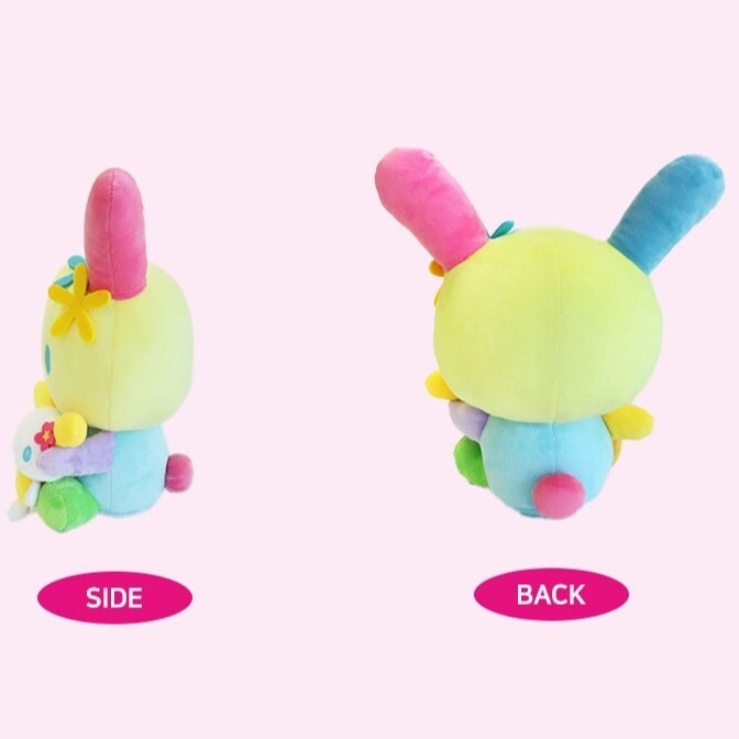韓國 Sanrio  Usahana 彩虹兔 抱BB款公仔