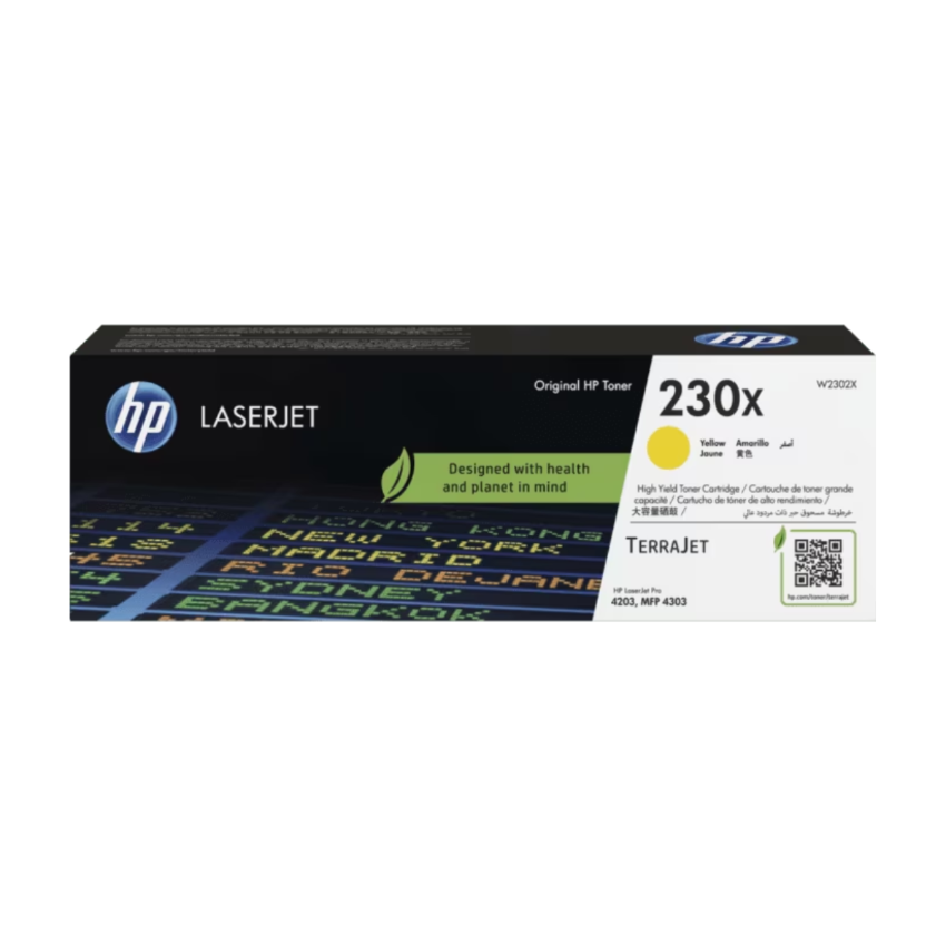 HP 230X 黃色原裝 LaserJet 碳粉盒 (W2302X)